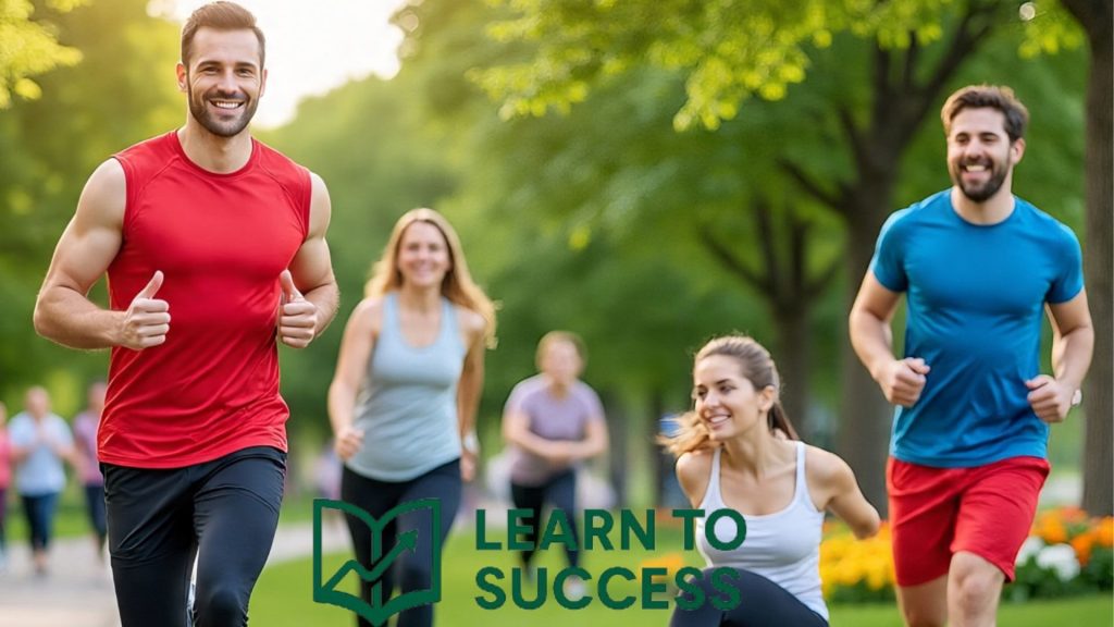 People doing exercise for better health and fitness exercise ka faida haru