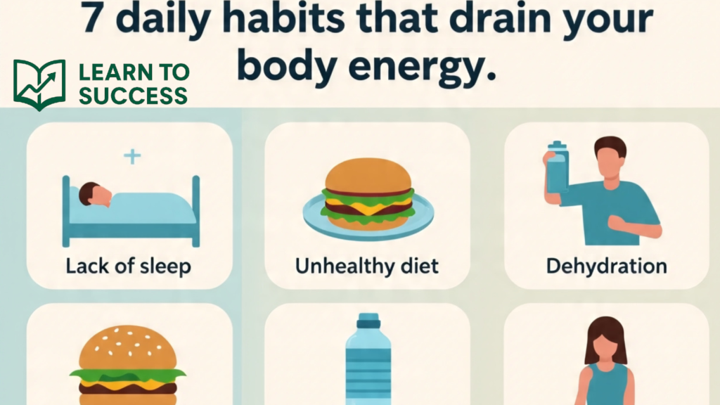 7 daily habits that drain your body energy