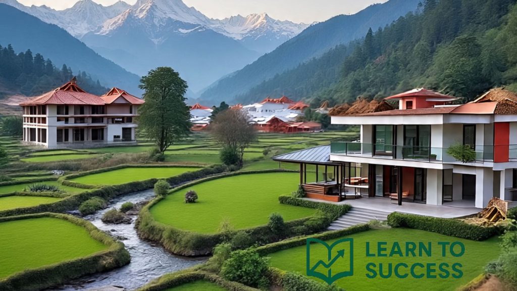House and land investment in Nepal shown as a passive income source